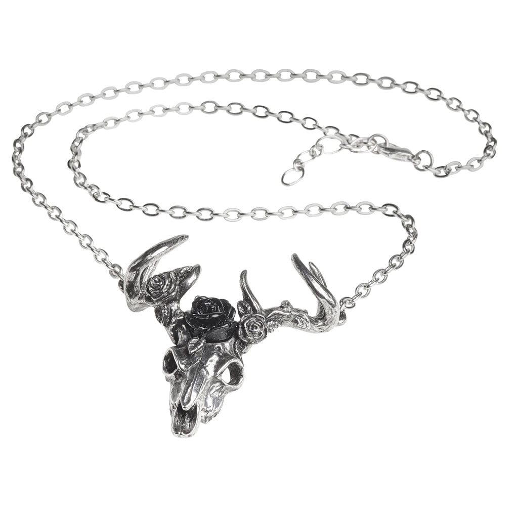 White Hart Black Rose Pendant by Alchemy