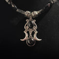 Goddess Dreaming Crescent Moon Necklace