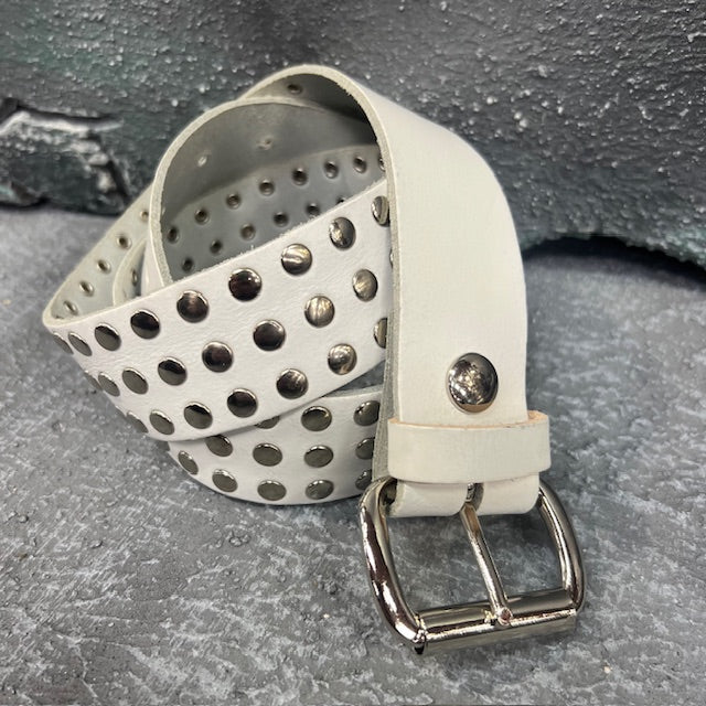 Rivet Raider Ghost Leather Belt