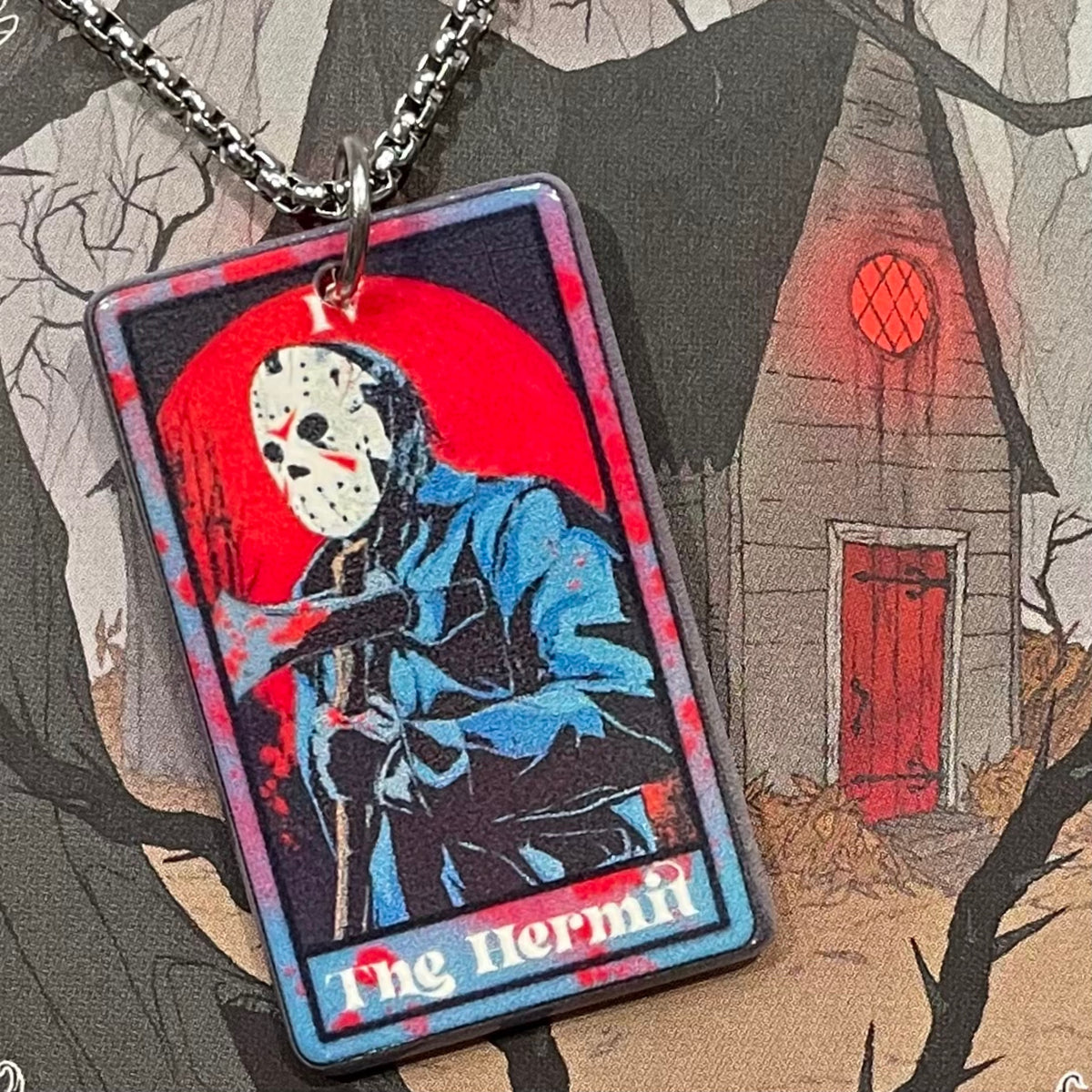 Horror Tarot Hermit Necklace
