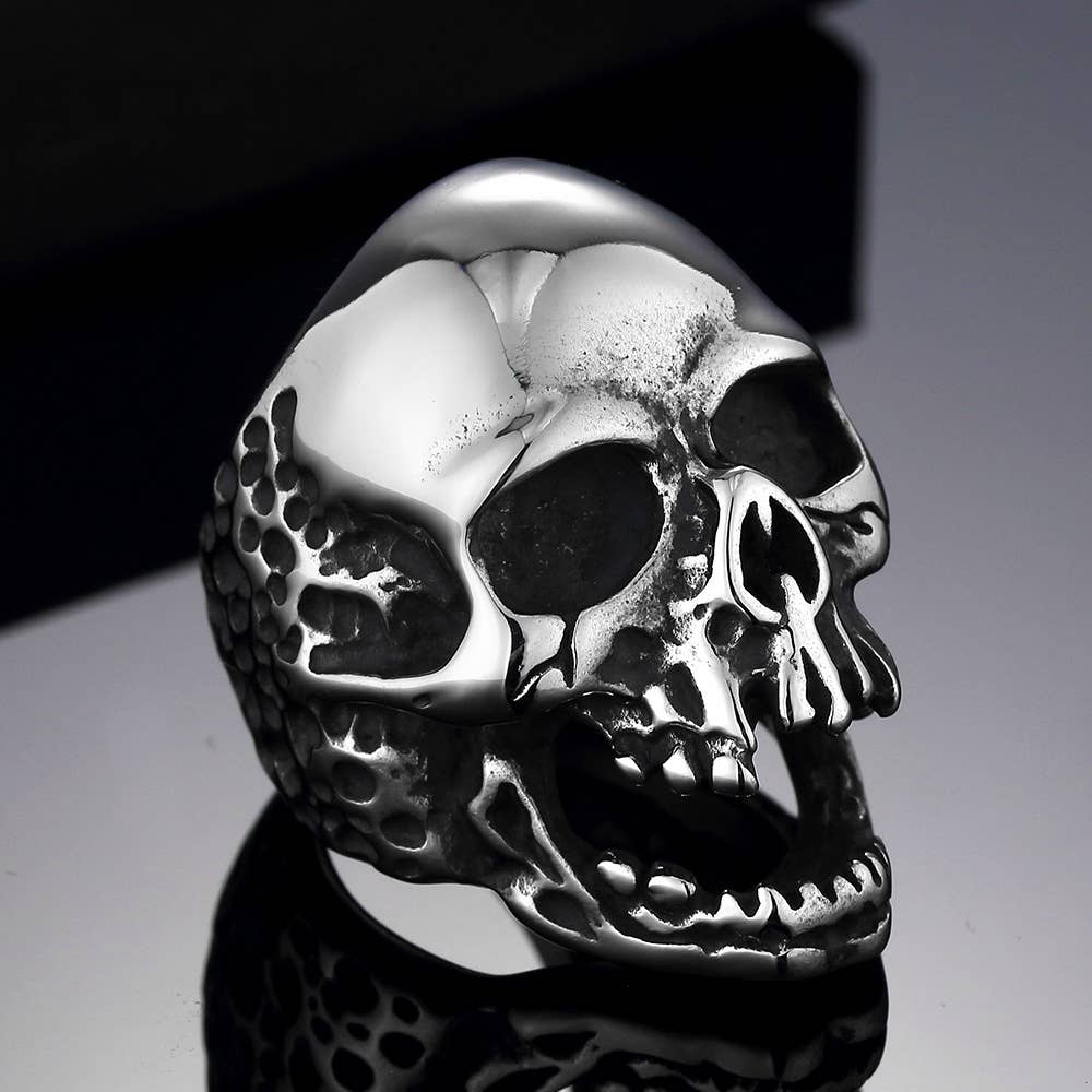 Death Squawker Skull Ring