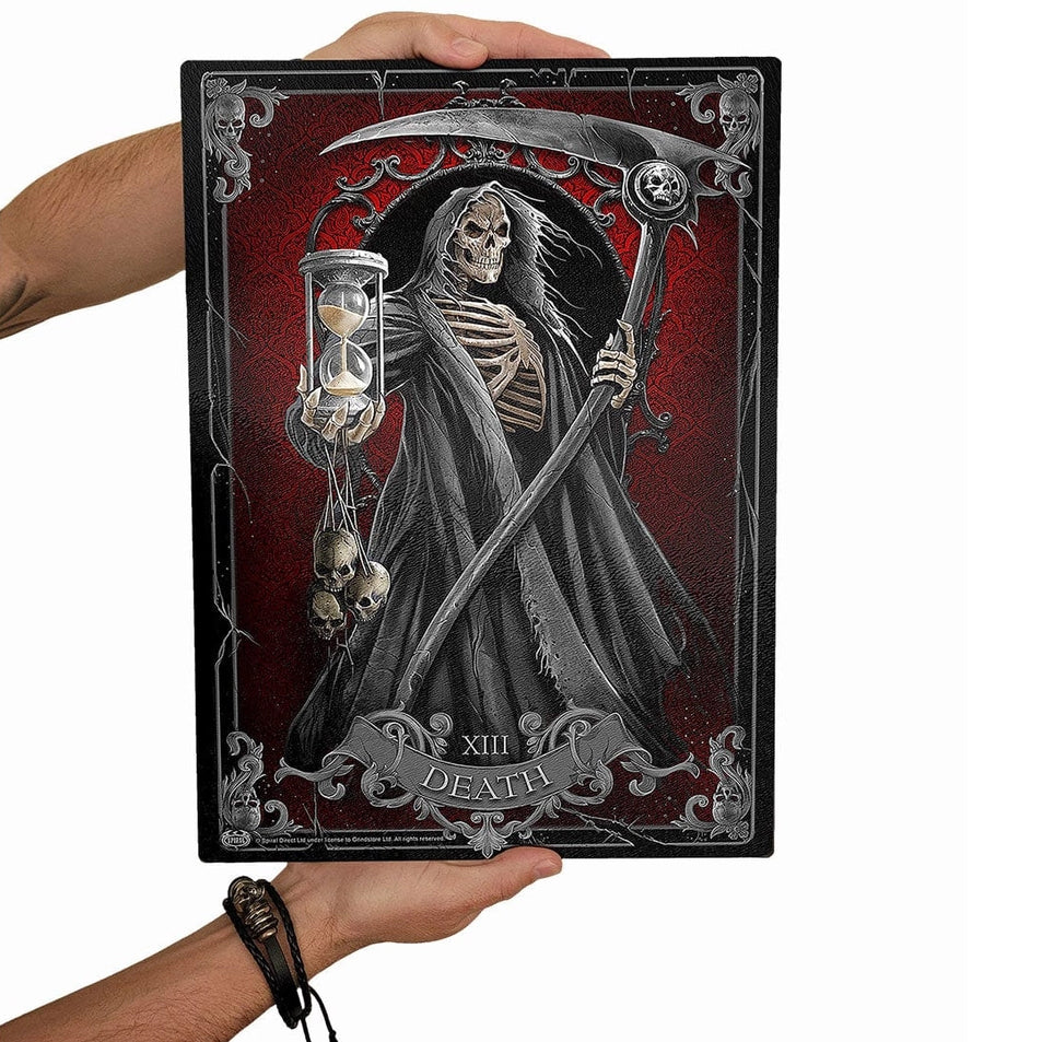 Death Tarot Glass Chopping Board