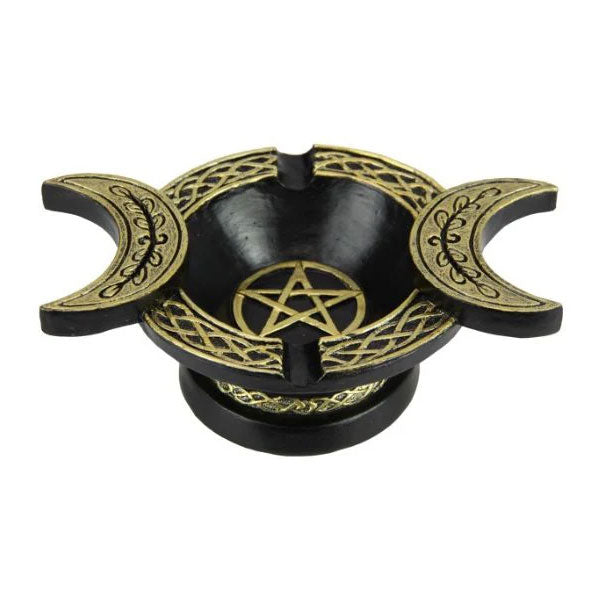 Triple Moon Incense Ash Catcher or Trinket Tray
