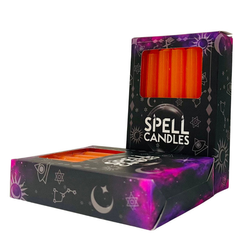 Spell Mini Candles 12pk - Orange
