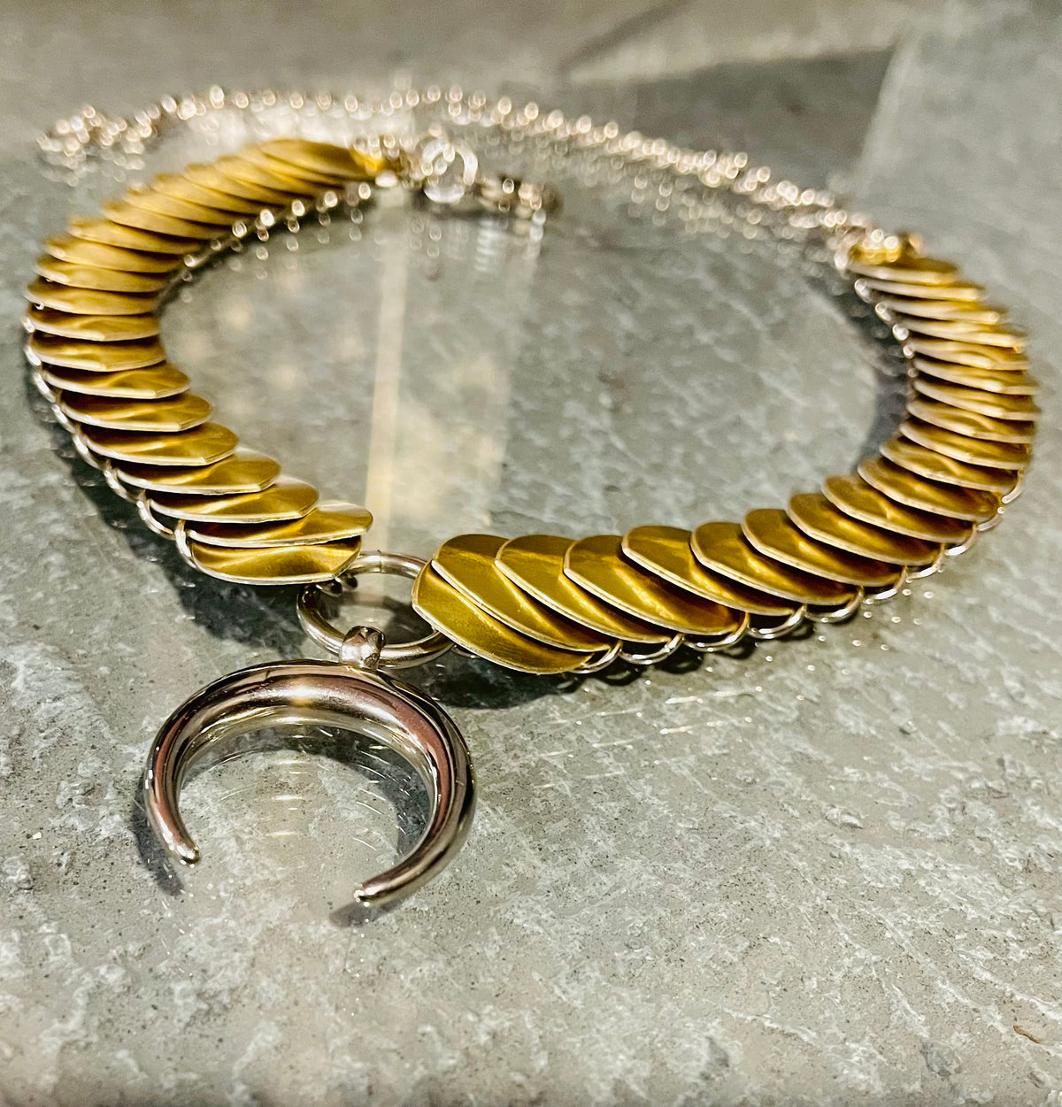 Golden Eve Scale Maille Collar