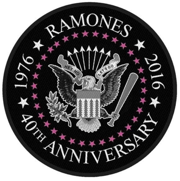 RAMONES 40th Anniversary Patch