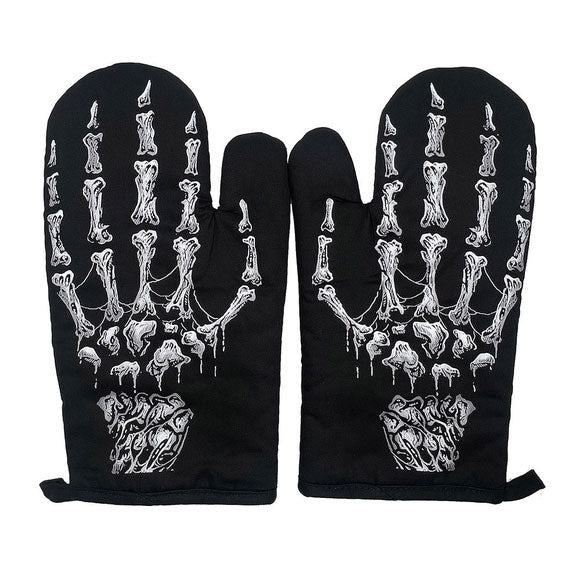 Skeleton Hand Oven Mitts
