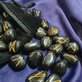 Black Onyx Rune Stone Set