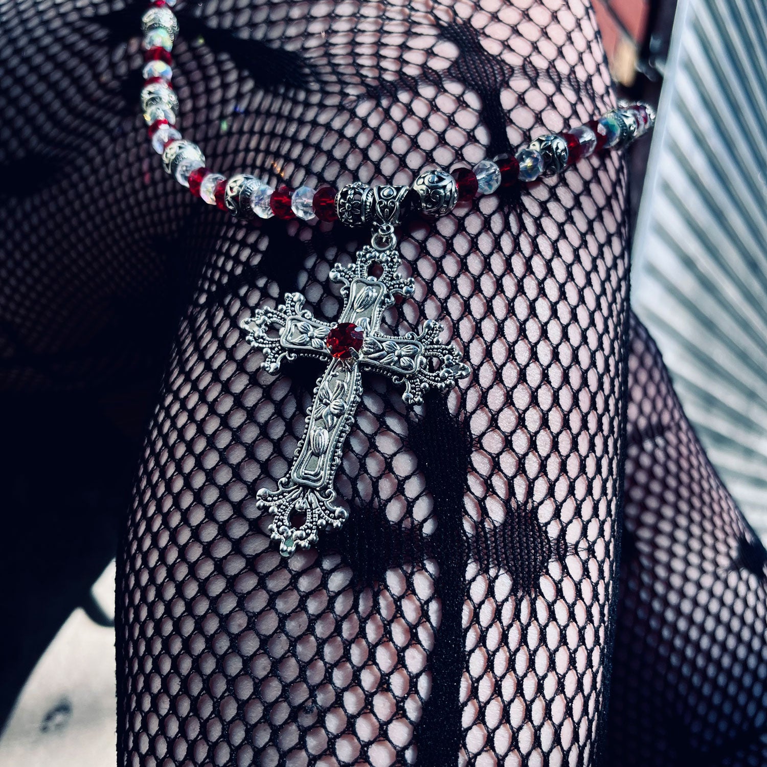 Sanguine Rites Cross Necklace