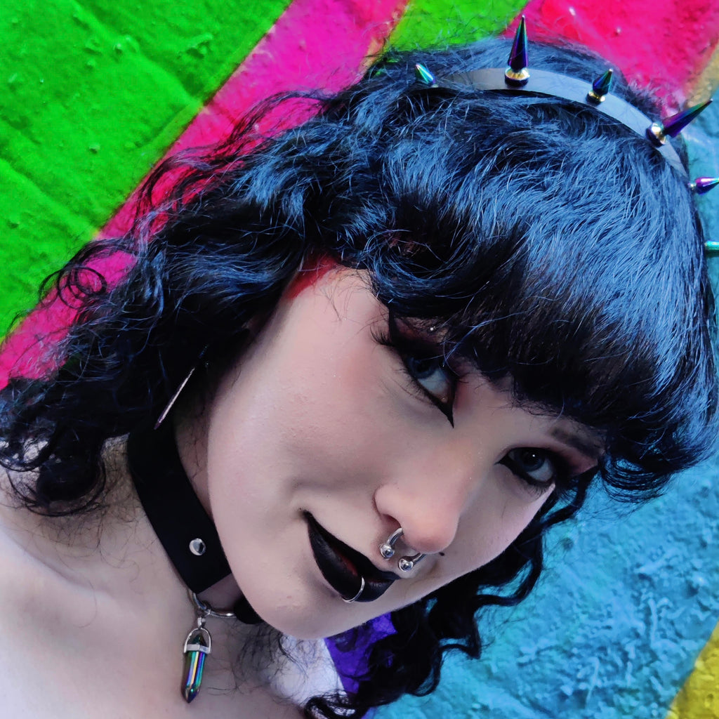 Himalia Rainbow Spike Headband