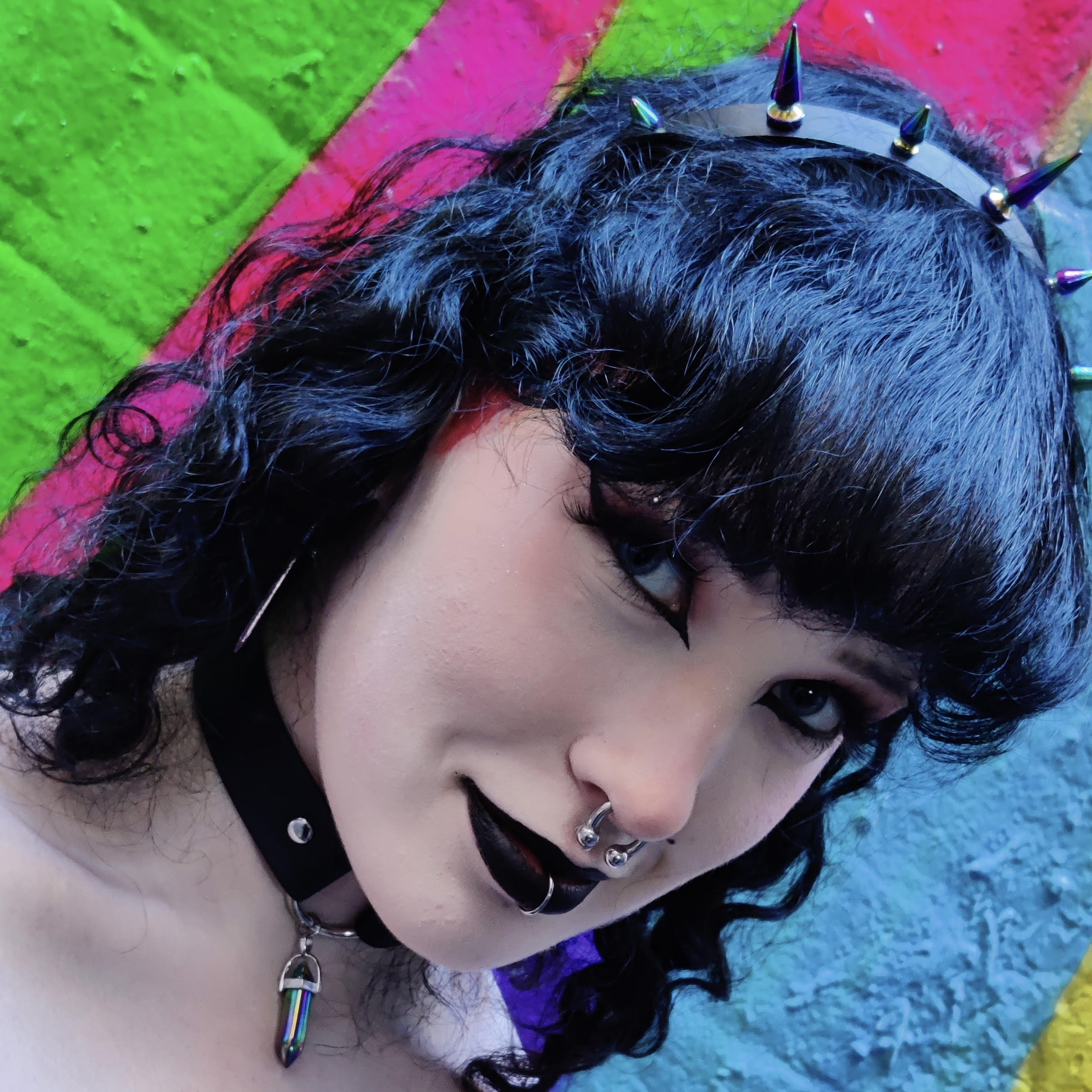 Himalia Rainbow Spike Headband