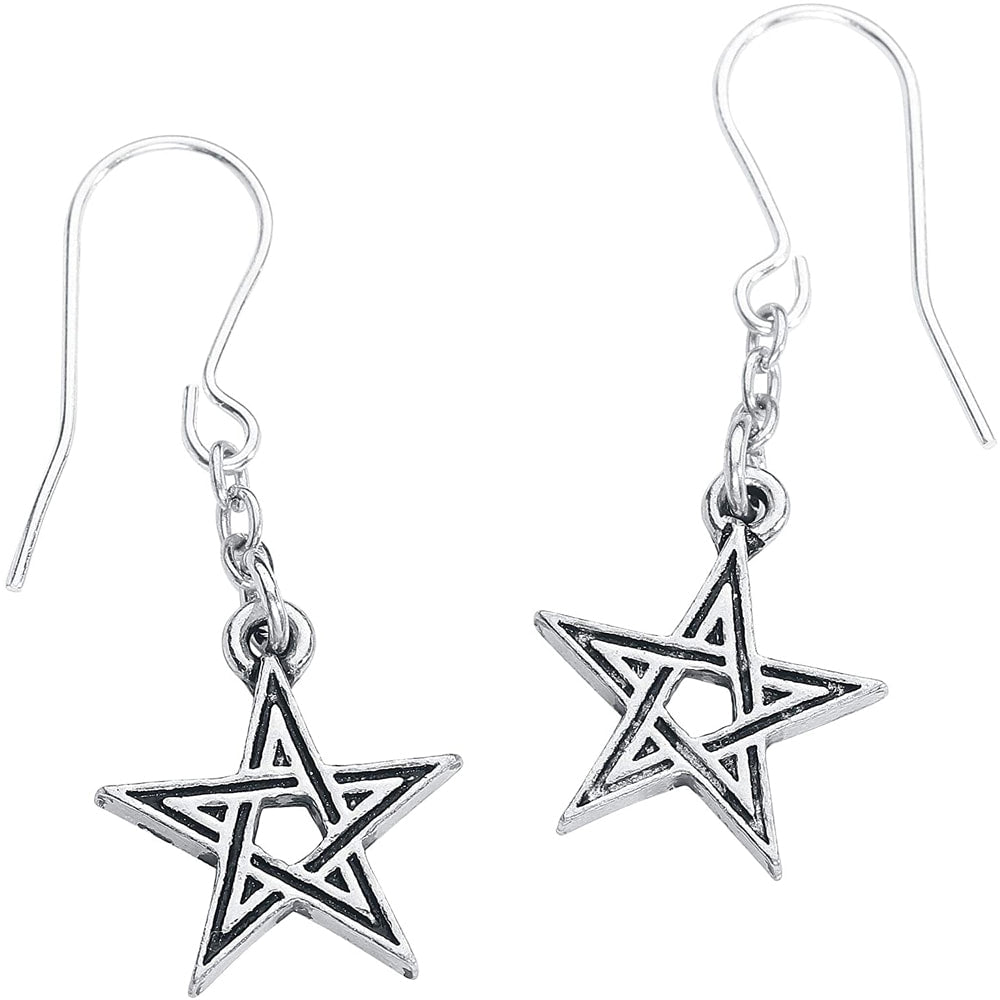 Black Star Earrings