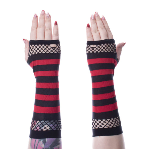 Stripe Arm Sleeves - Doomsday Net