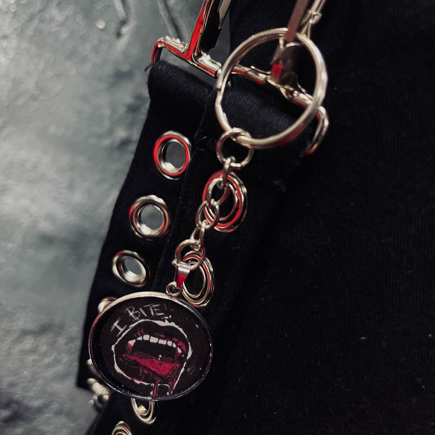I Bite Keyring