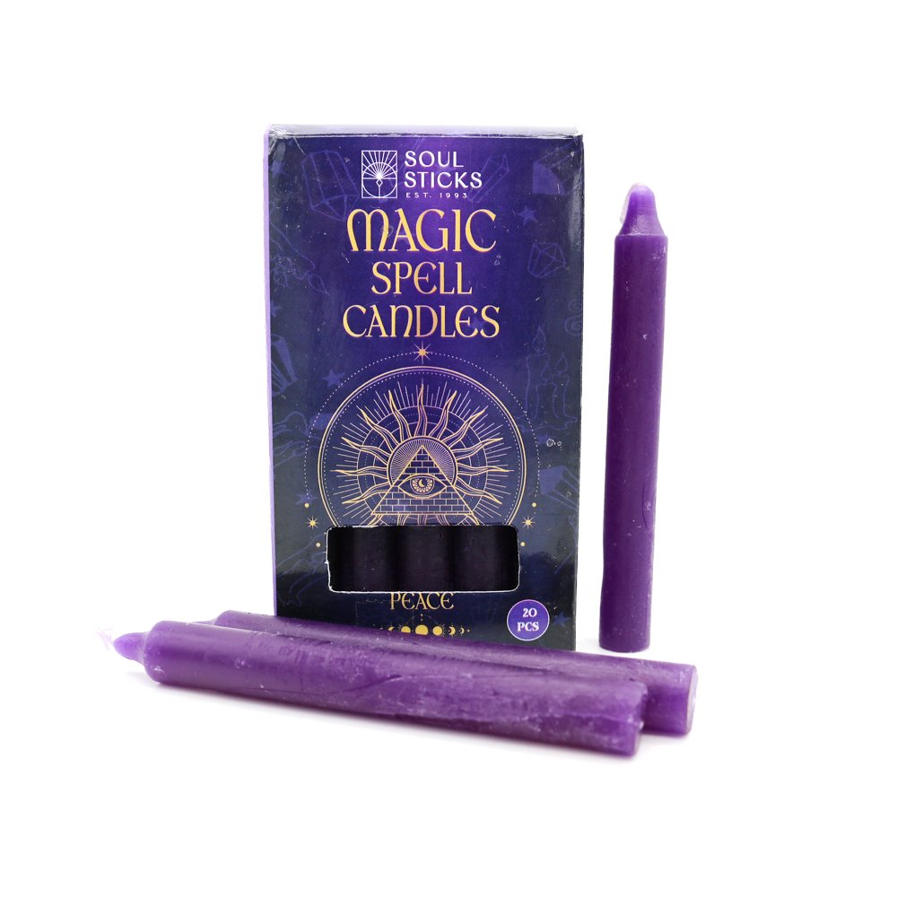 Spell Ritual Mini Candles - 20pk Peace: Purple