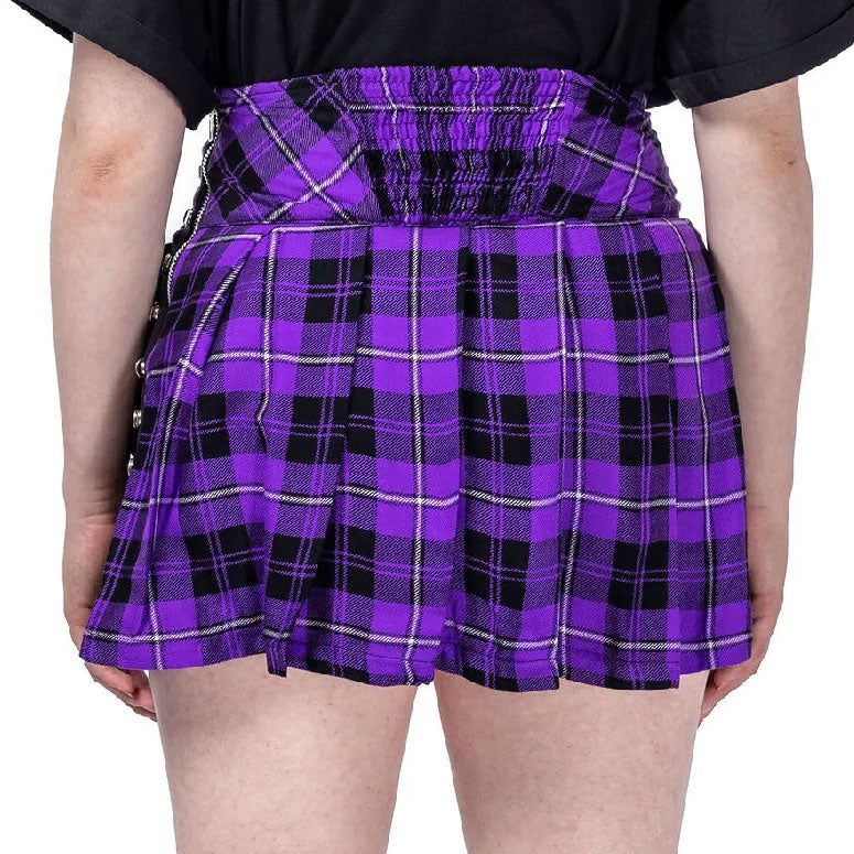 Hybrid Skirt Purple Check/Black