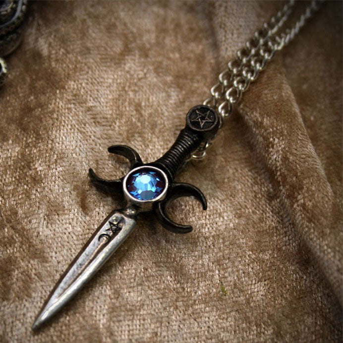 Athame Goddess Ritual Dagger Necklace
