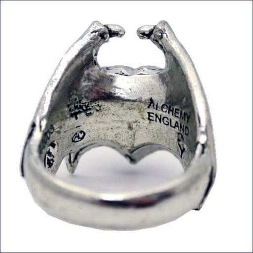 Draco Black Heart Ring
