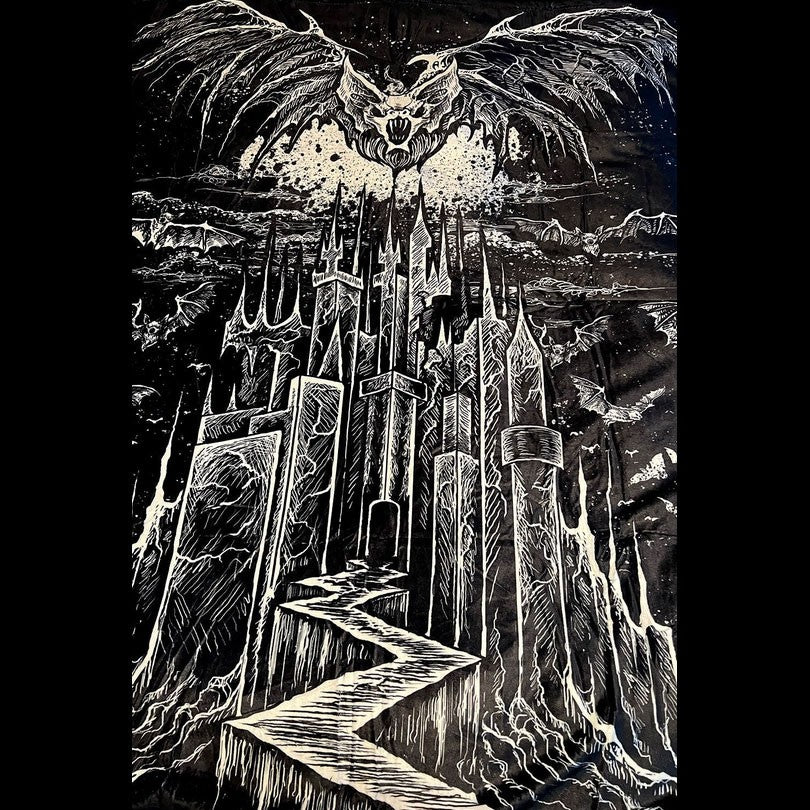 Vampires Castle Throw Blanket