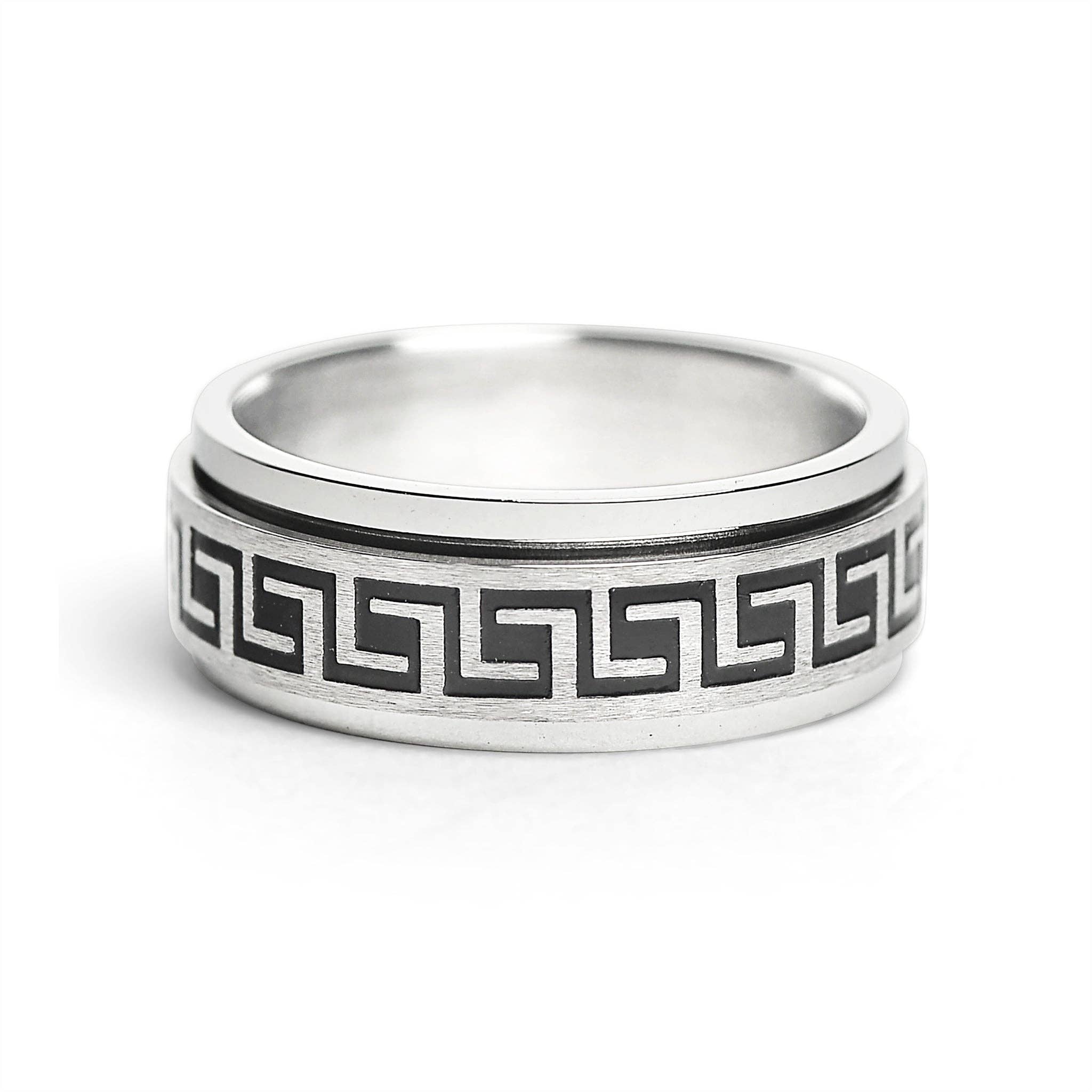 Meandros Darkness Spinner Ring