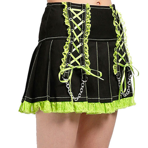Lolita's Green Fusion Pleated Skirt