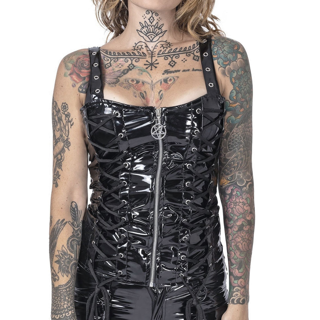 Evilene PVC Bodice Top