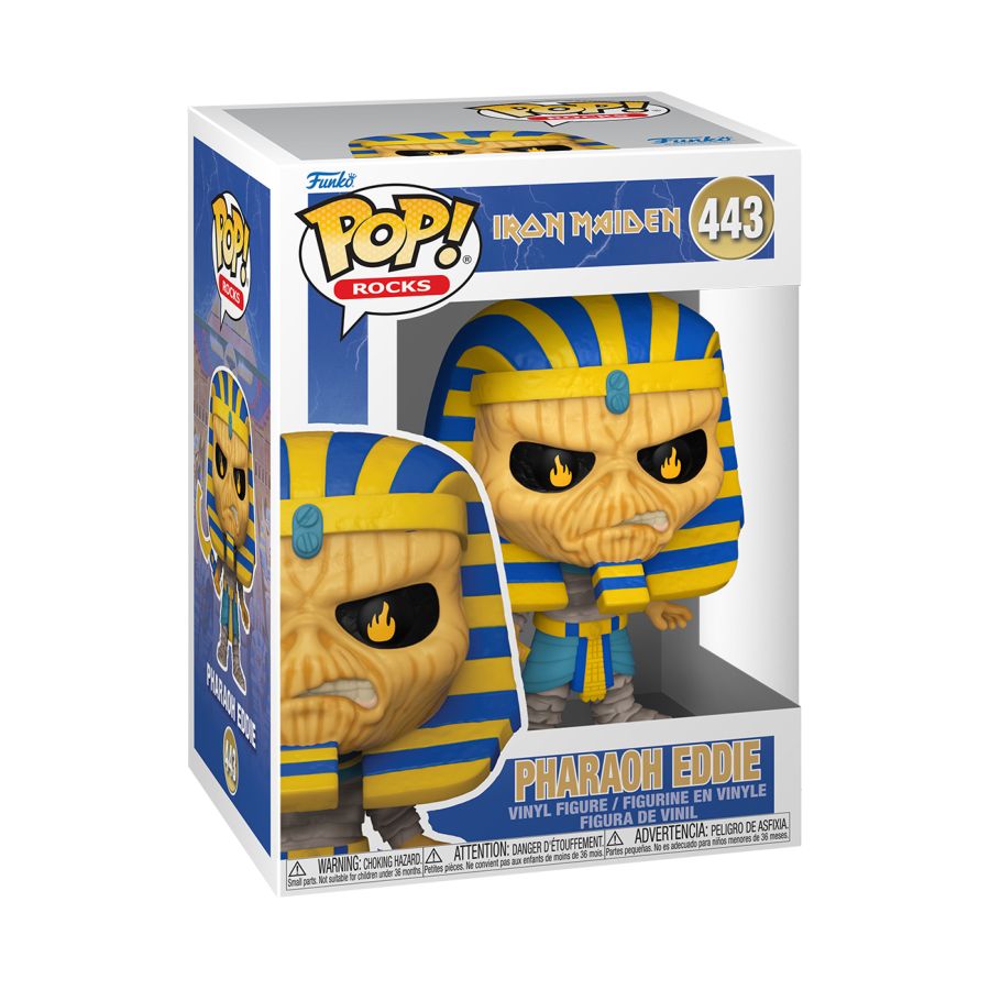 IRON MAIDEN Pharoah 50th Anniversary Eddie Pop! Vinyl
