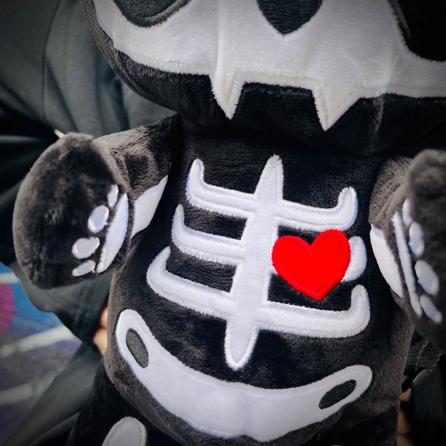 Skele Kitty Plushy Cat Backpack
