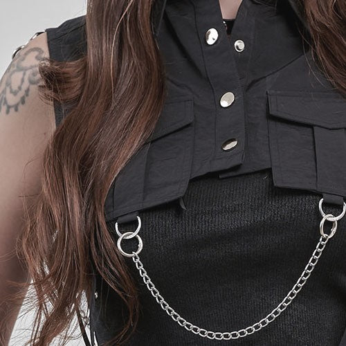 Chained for Chaos Harness Crop Top