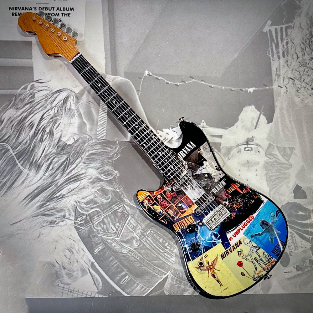 Nirvana Discography Mini Replica Guitar