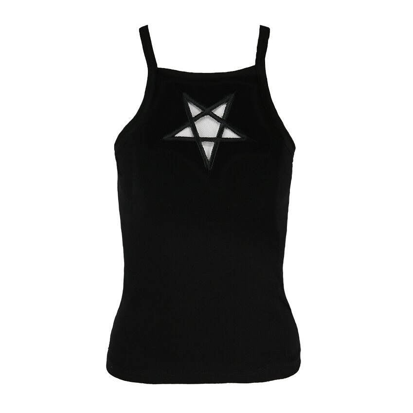 Mesh Pentagram Singlet