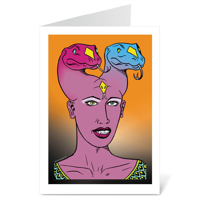 Serpent Of Diamonds - Blank Card