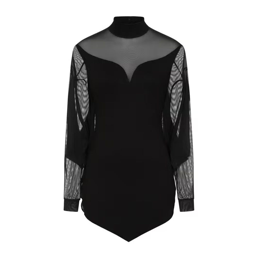 Cybele Mini Dress with Bat Winged Sleeve