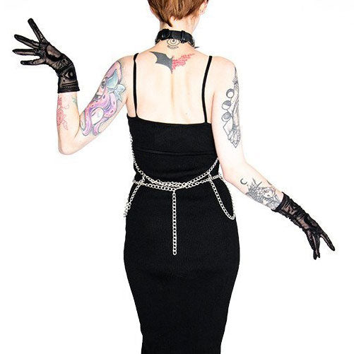 Chained Pentagram Harness Belt