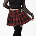 Bat Voyage Tartan Skirt