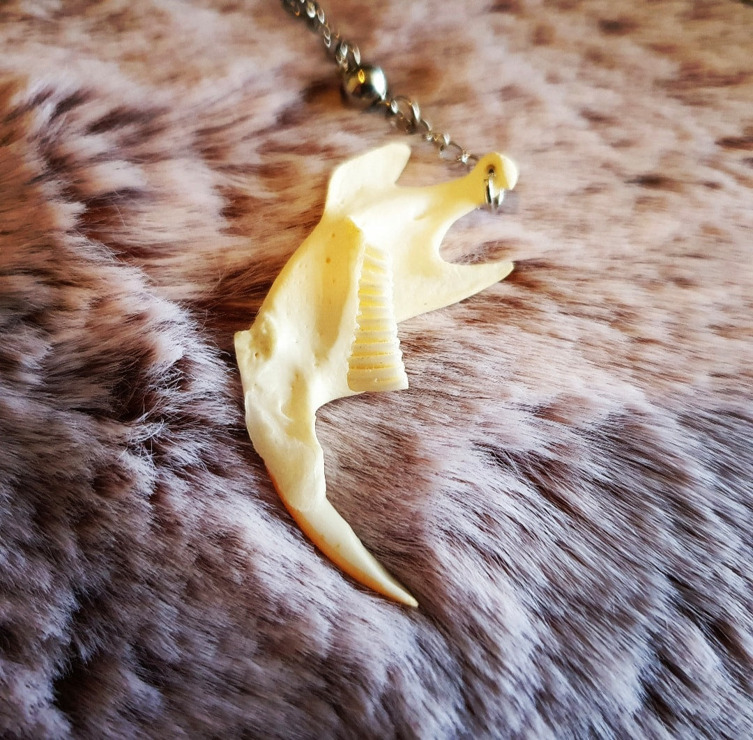 Muskrat Rosary Necklace
