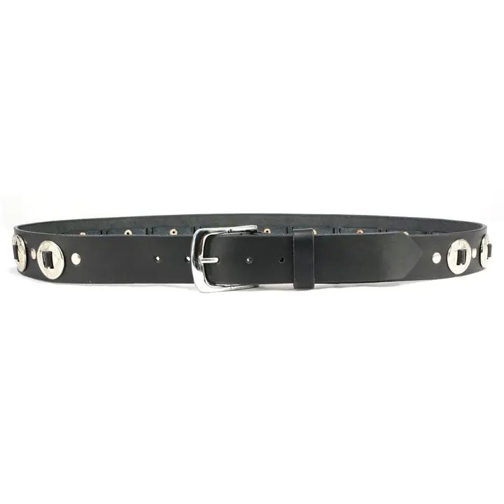 Axe Lord Leather Concho Belt