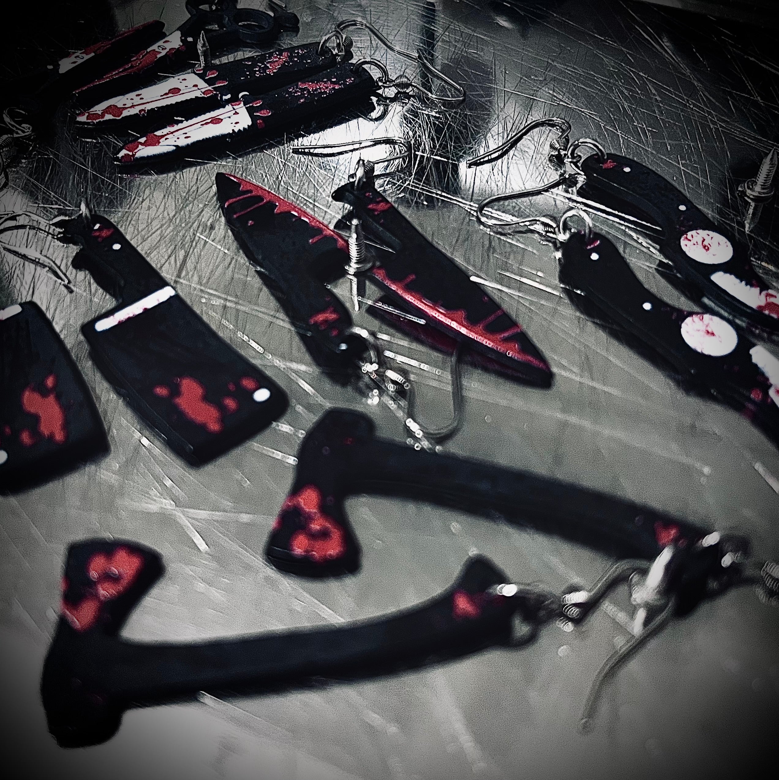 Bloody Scares Earrings - Axe Wielder