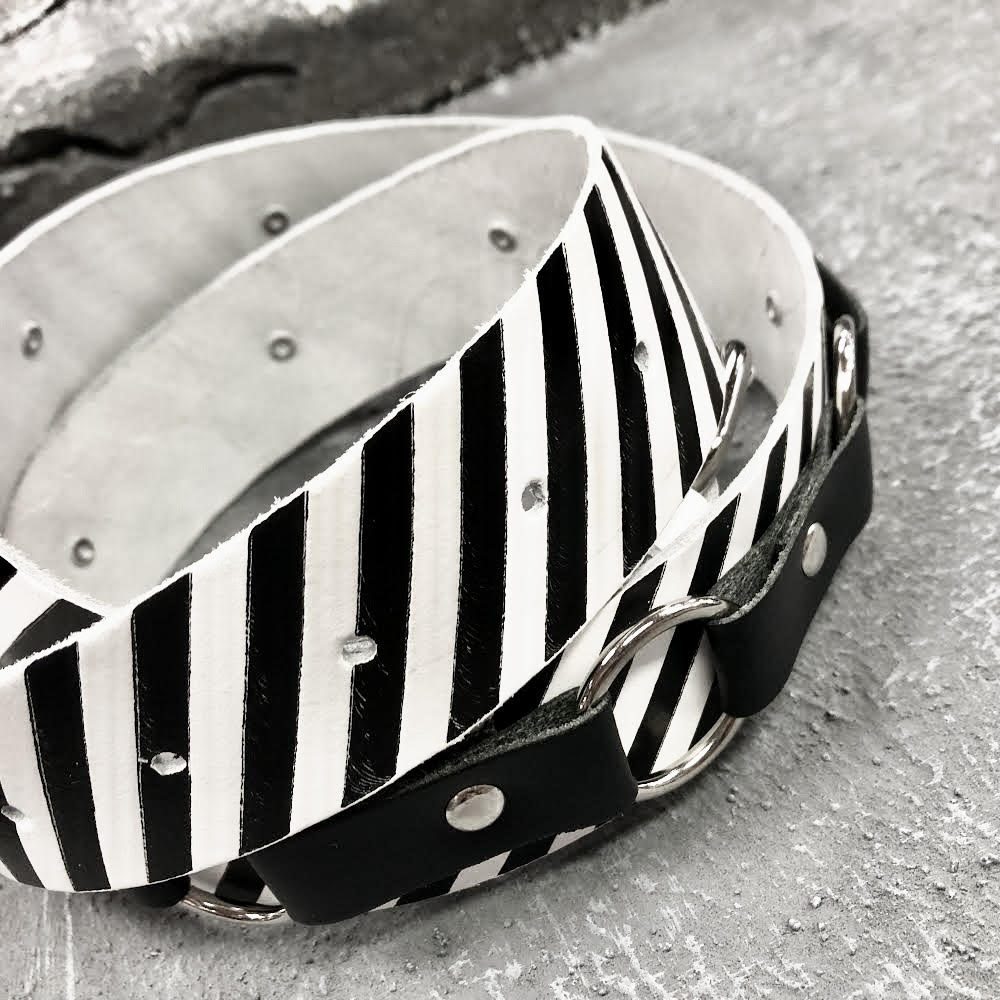 Dangerous Crossing Leather Belt