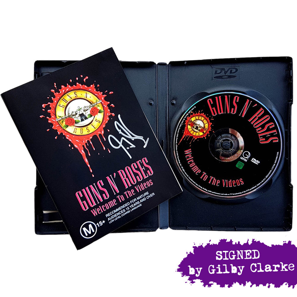 GUNS N' ROSES Welcome To The Videos (Signed) DVD 1998
