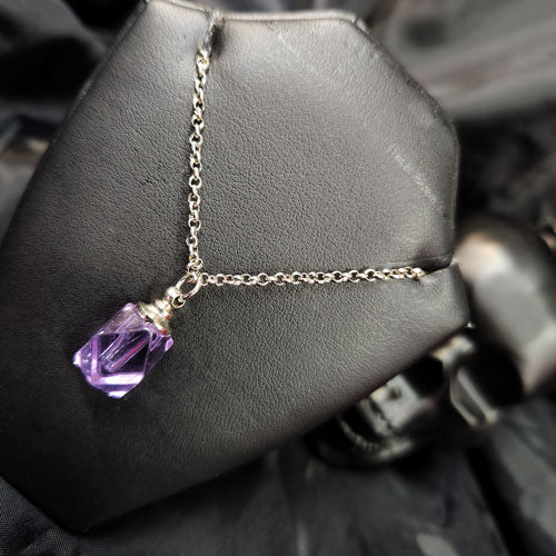 Immaculate Clear Cremation Vial Necklace