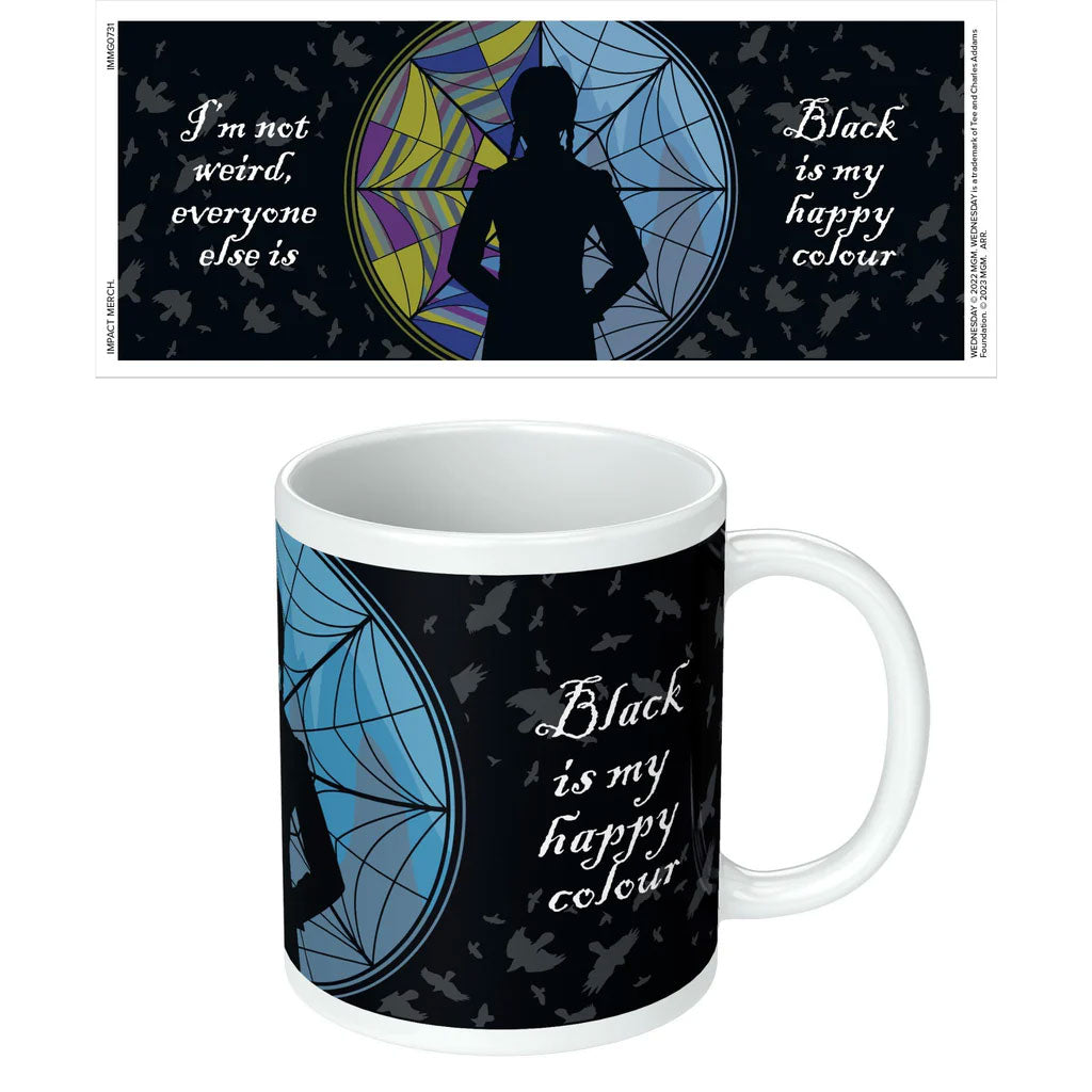 Wednesday Black is my Happy Colour Mug