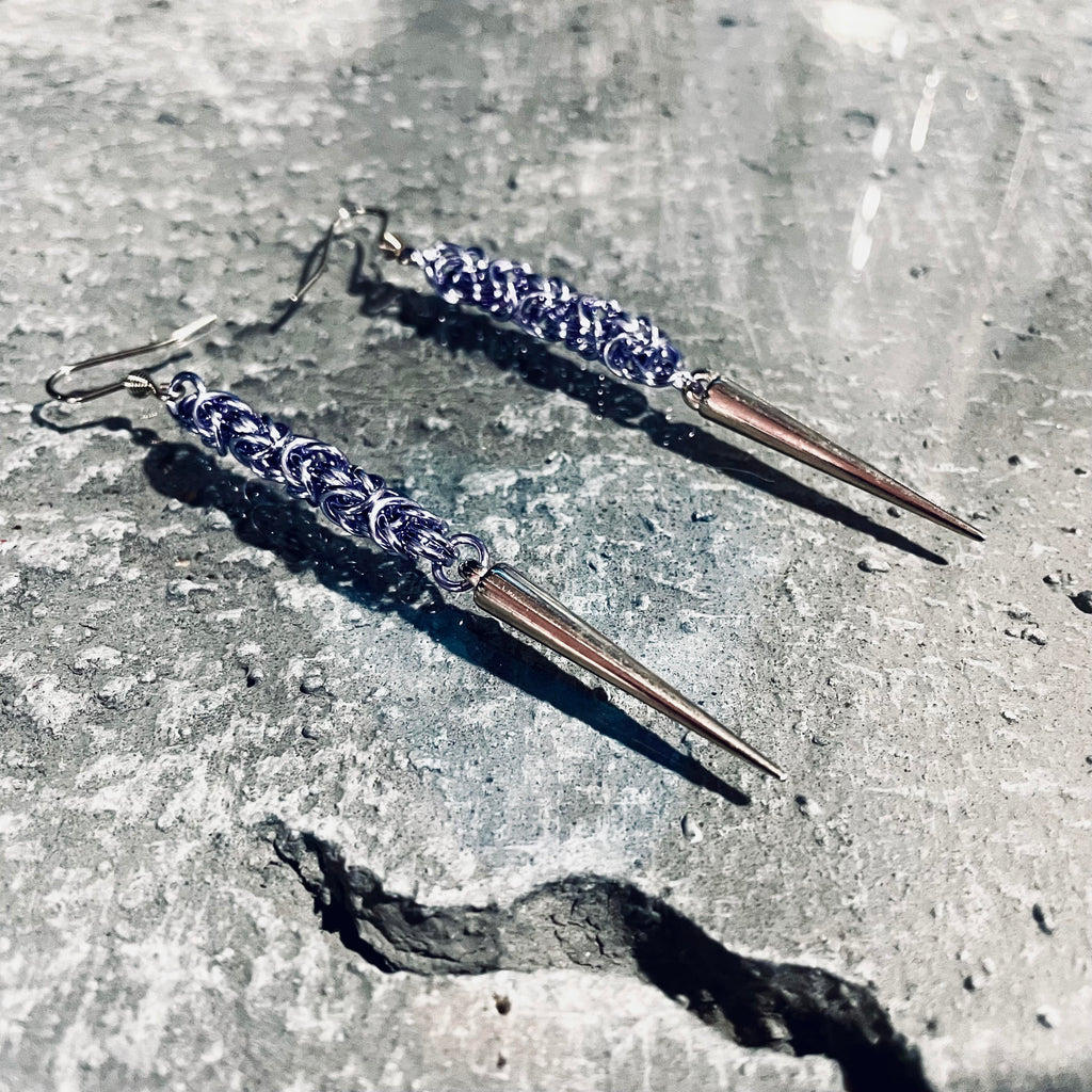 Lightning Bolt Spike Earrings