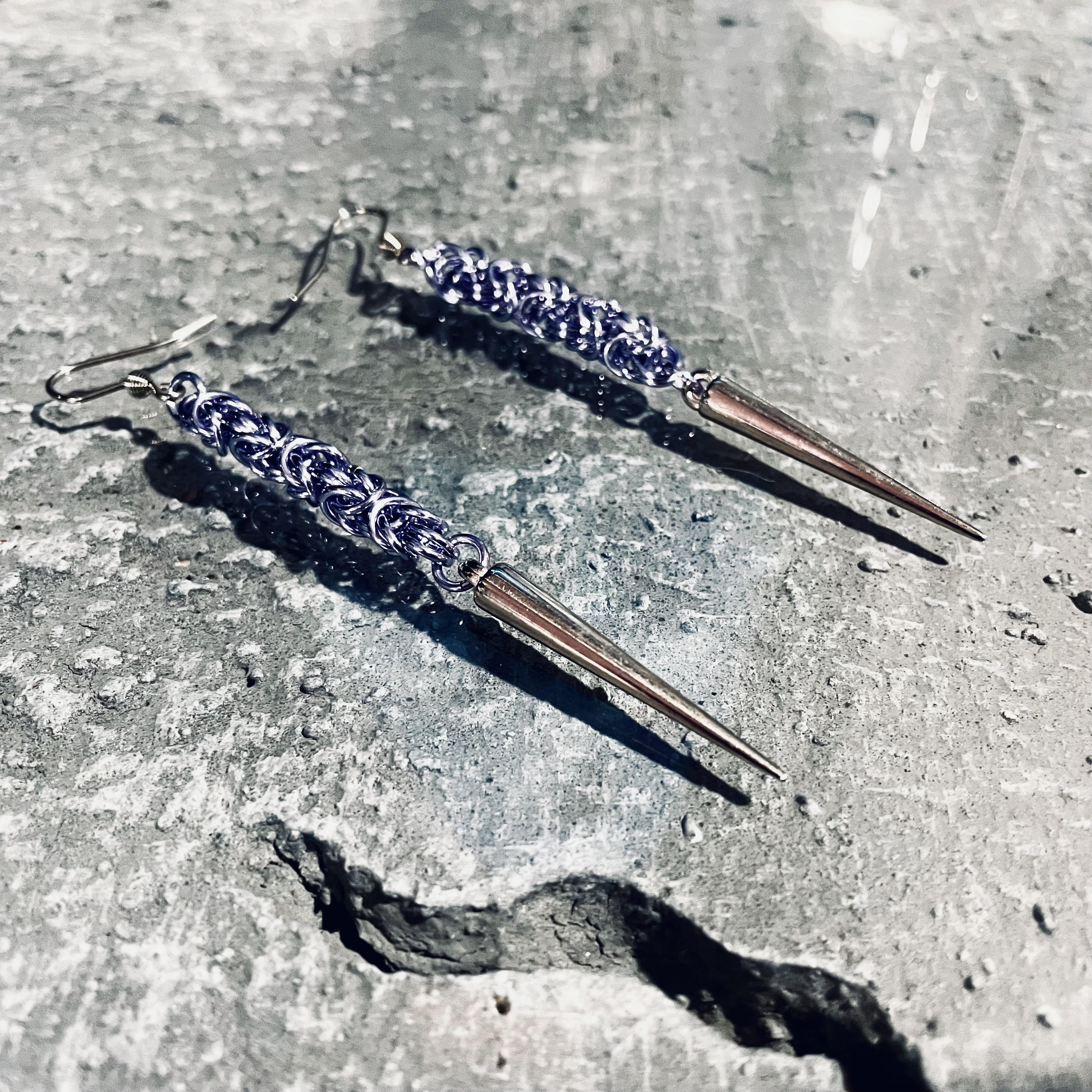 Lightning Bolt Spike Earrings