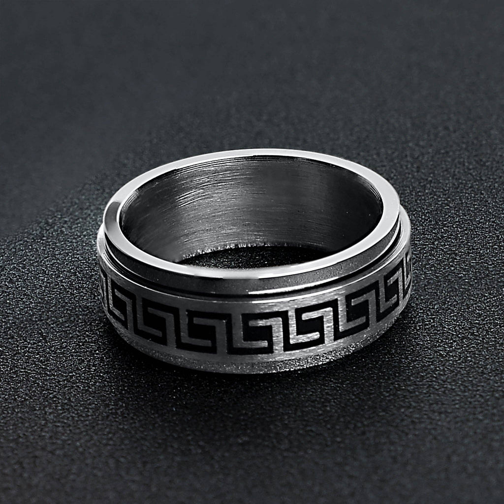 Meandros Darkness Spinner Ring