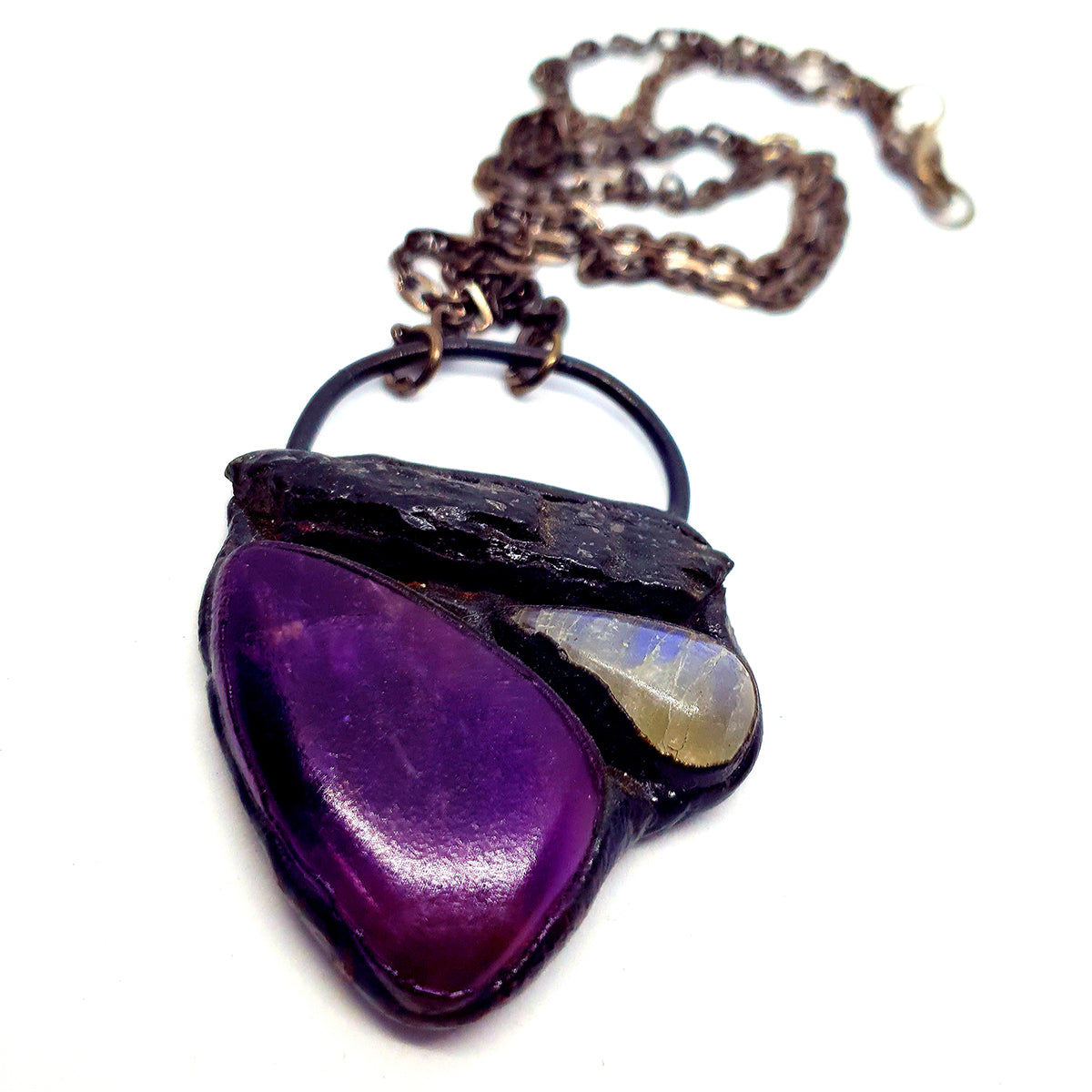 Heart of Protection Amethyst Necklace
