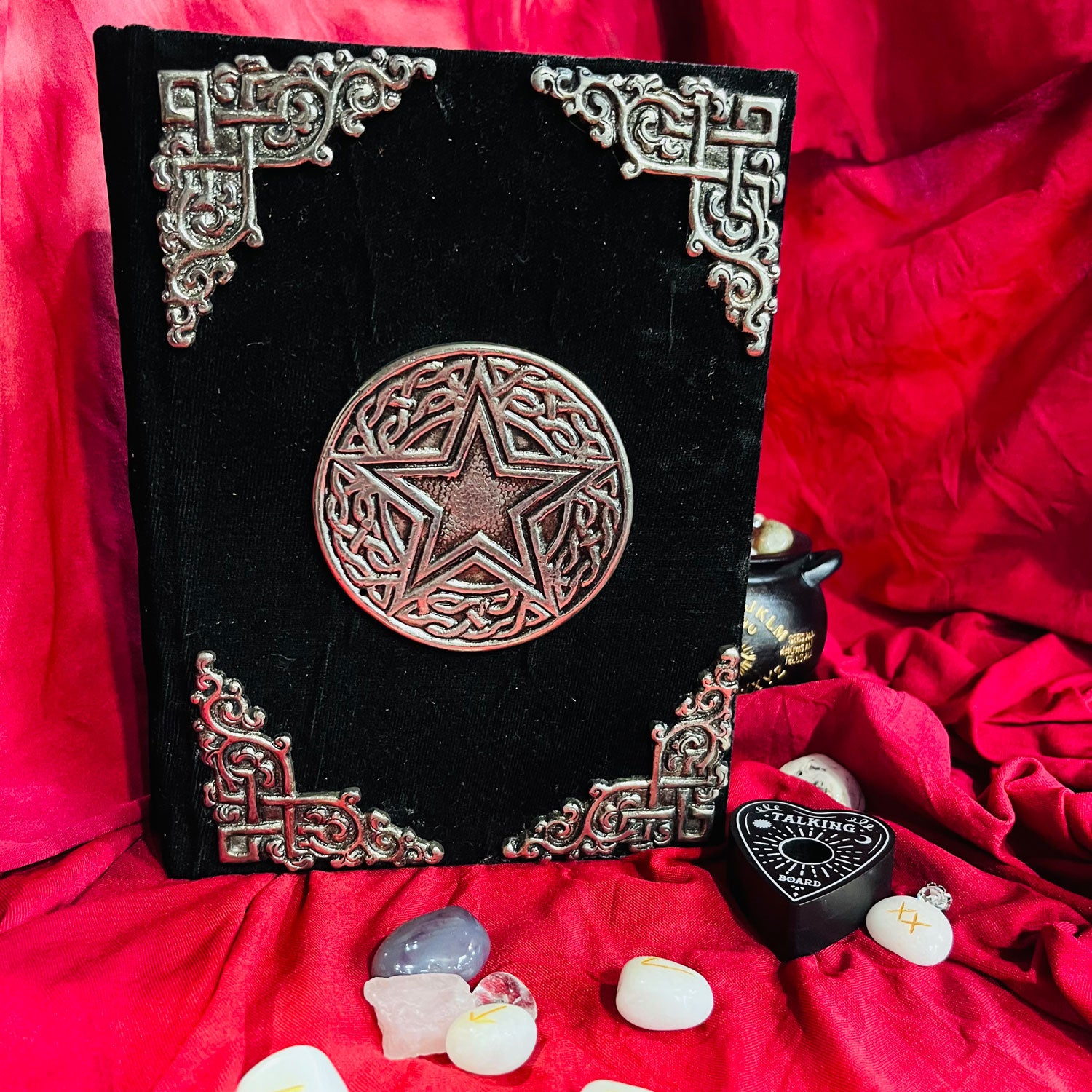 Scribers Grimoire Velvet Spellbook Journal