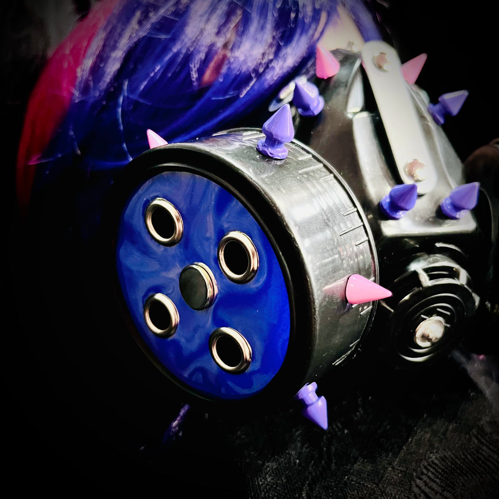 Pastel Ring Cybergoth Gas Mask