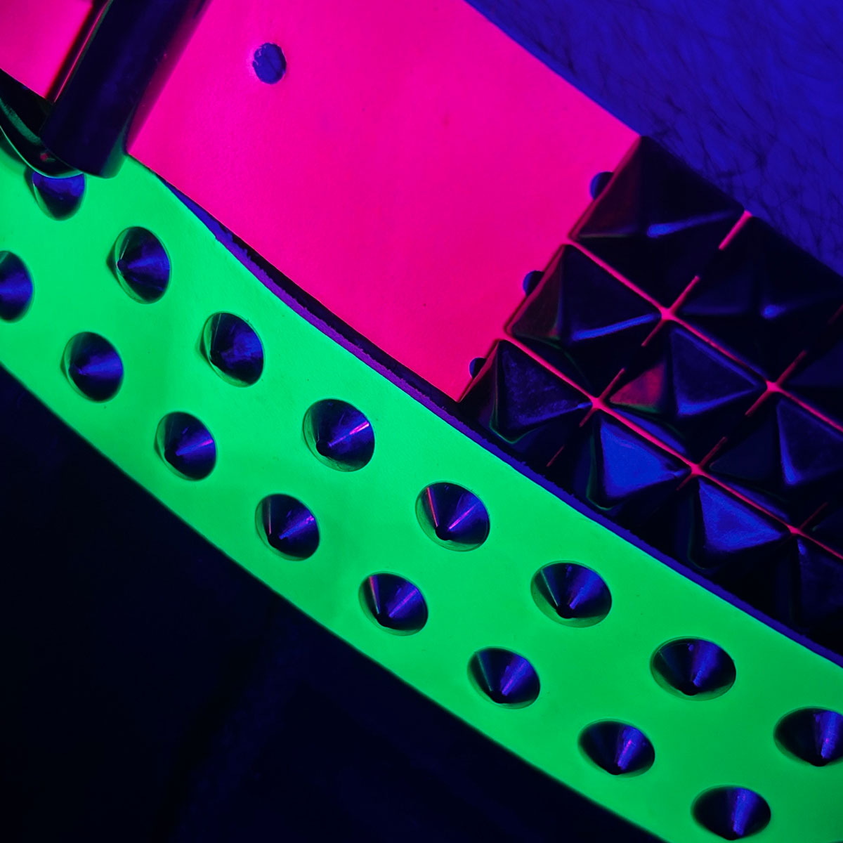 Cut Throat Uranium Studded Leather Belt