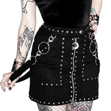 Per-SUEDE-ed Stud Skirt